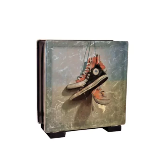 Χειροποίητο Φωτιστικό Υαλότουβλο 3 Sneakers